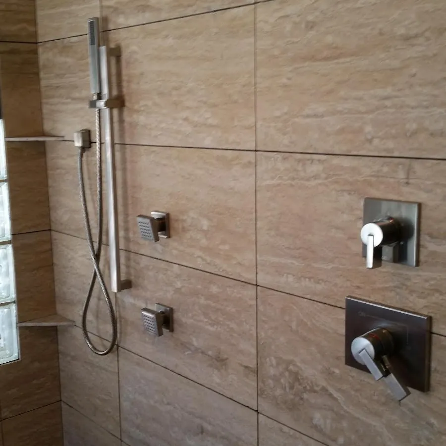 Shower fixture installation for Frozen Pipe Repair in DeForest